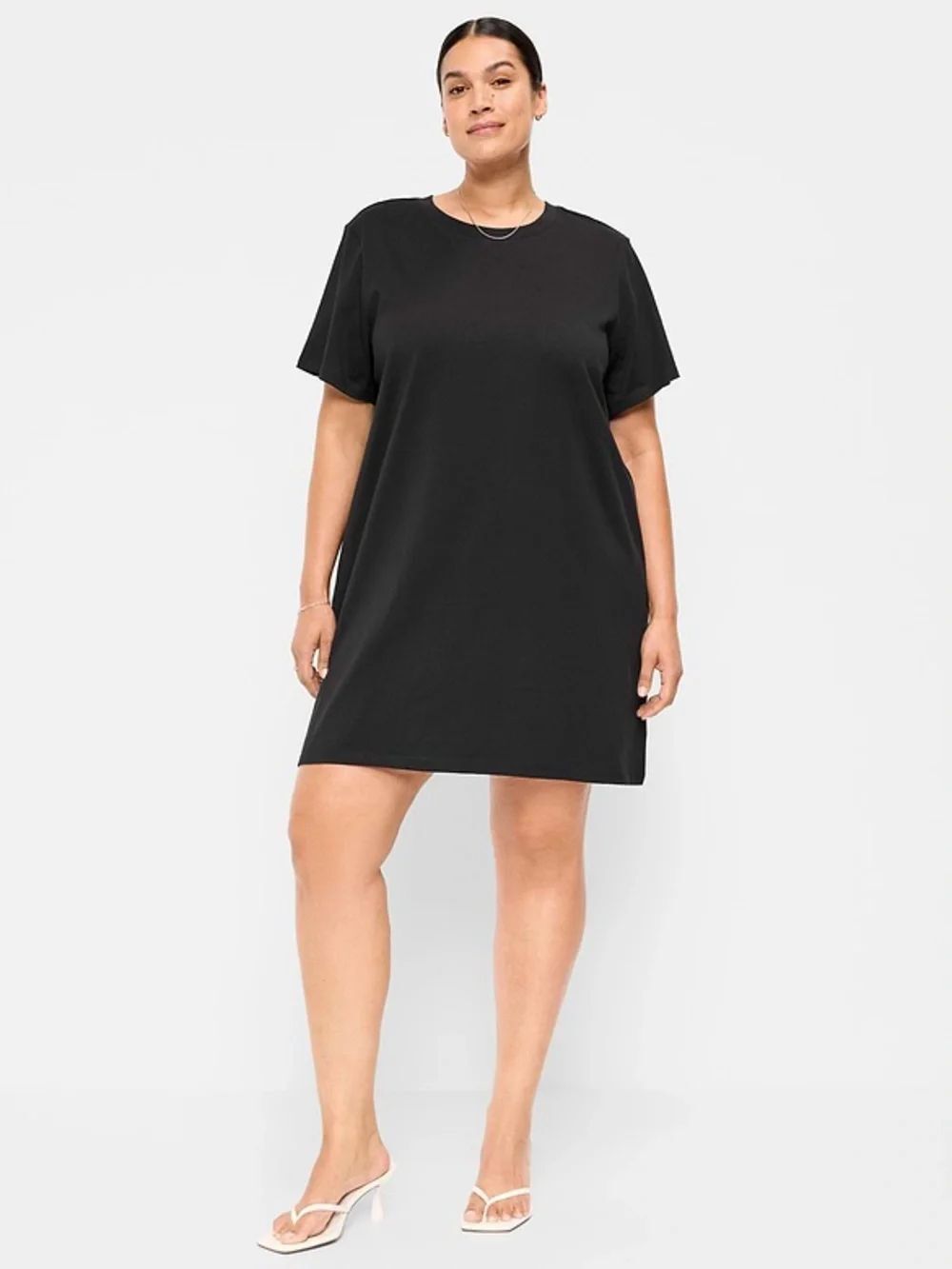 New Old Navy Black Short Sleeve T-Shirt Dress 2XL - Picture 1 of 10